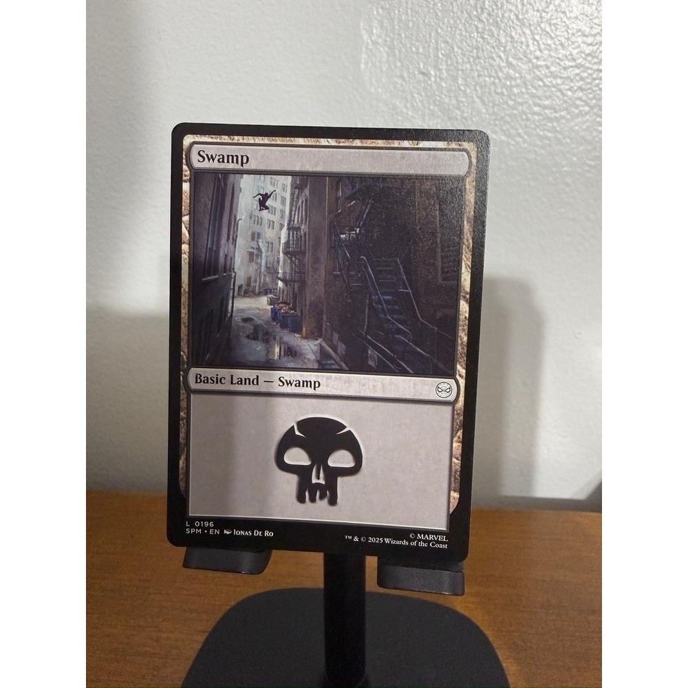 MTG Marvel Secret Lair Spider-Man Swamp Basic Land 0196 Jonas De Ro Card